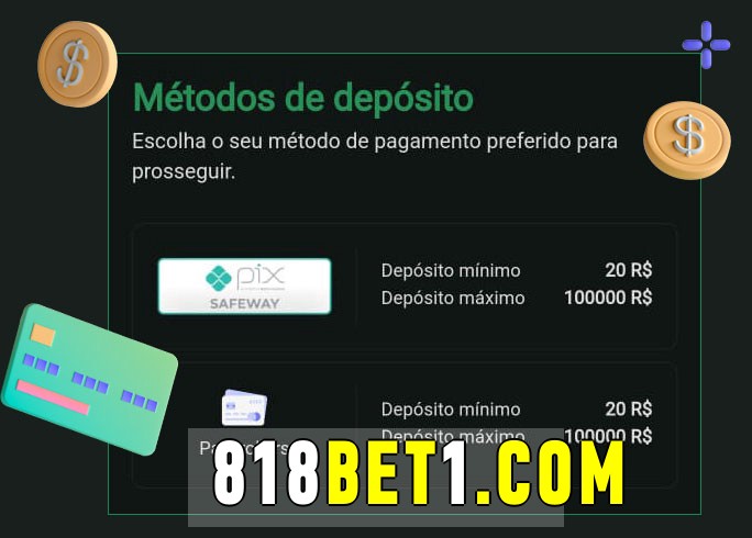 O cassino 818bet bet oferece uma grande variedade de métodos de pagamento