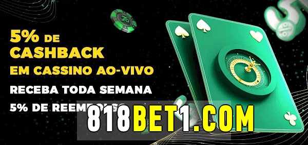 Promoções do cassino ao Vivo 818bet 